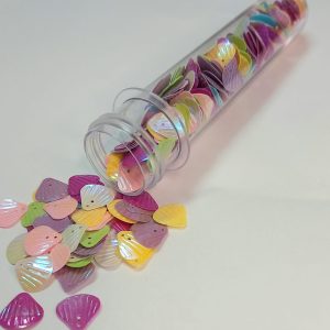 Tubete  com confete de concha  (11g )