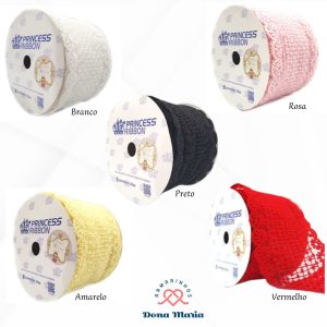 Fita Trabalhada Princess - Luxinhos da Valentina - 65mm