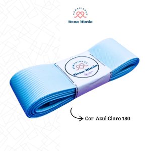 Fita lisa Gorgorão Sanding - Azul Claro 180