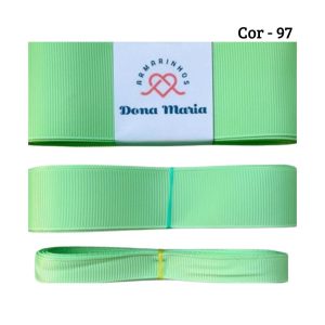 Fita Gorgorão  Lisa - Sanding - 3 metros / Cor Verde BB 97