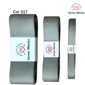 Fita lisa Gorgorão Yama - 38mm Cor Cinza Metal Grey - 017