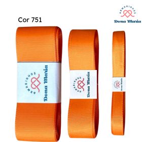 Fita lisa Gorgorão Yama - 38mm Cor Laranja Avermelhado - 751