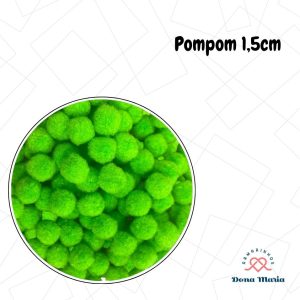 Pompom  Poliamida  1,5 cm pct c/ 25un.