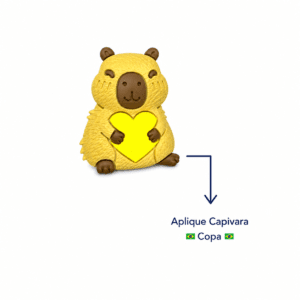 APLIQUE EMBORRACHADO CAPIVARA COPA