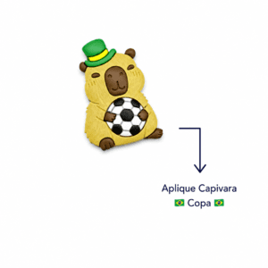 APLIQUE EMBORRACHADO CAPIVARA COPA