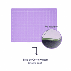 BASE DE CORTE PRINCESS UT.955 A4 22CMX30CM LILAS