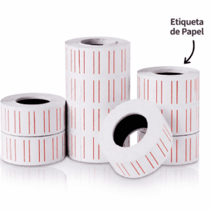 ETIQUETA PAPEL COM 100 ETIQUETAS (ROLO)