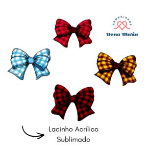 APLIQUE SUBLIMADO LAÇO -  35X28MM