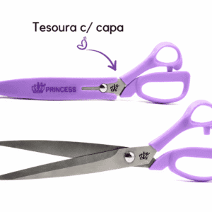 TESOURA C/ CAPA PRINCESS  LILAS