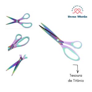 TESOURA TITANIO PRINCESS LILAS N.8.5 21.3CM