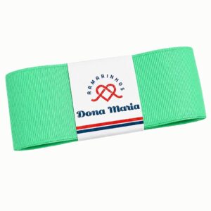 Peça de fita de gorgurão Yama na cor Verde Menta 530, com textura canelada.
