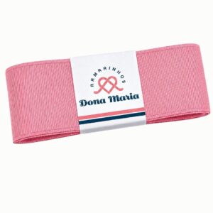 Peça de fita de gorgurão Yama na cor Rosa Silvestre 149, com textura canelada